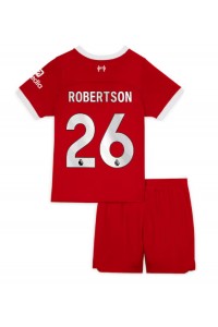 Fotbalové Dres Liverpool Andrew Robertson #26 Dětské Domácí Oblečení 2023-24 Krátký Rukáv (+ trenýrky)